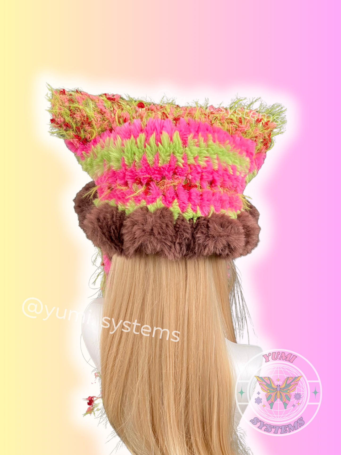 NEON MYCELIUM | Modular Plush Hybrid Beanie