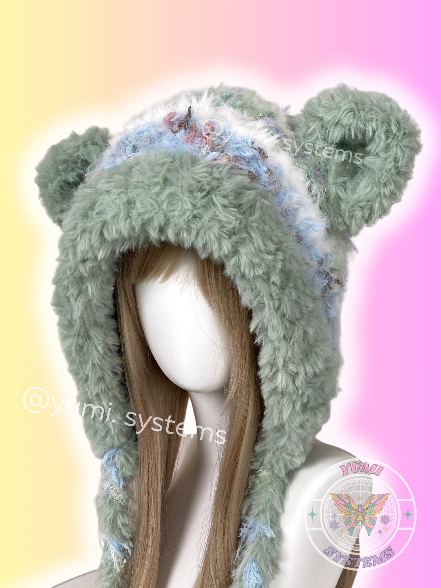 MOSS-MIST Shaggy Ear Bonnet