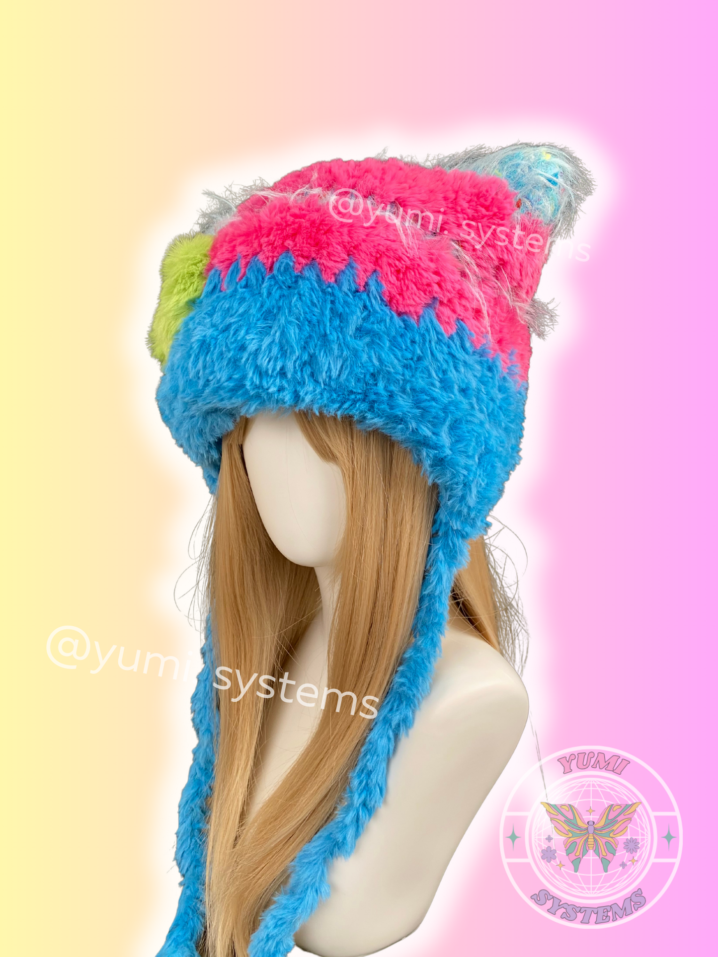 KINETIC ORGANISM | Modular Shaggy Plush Beanie